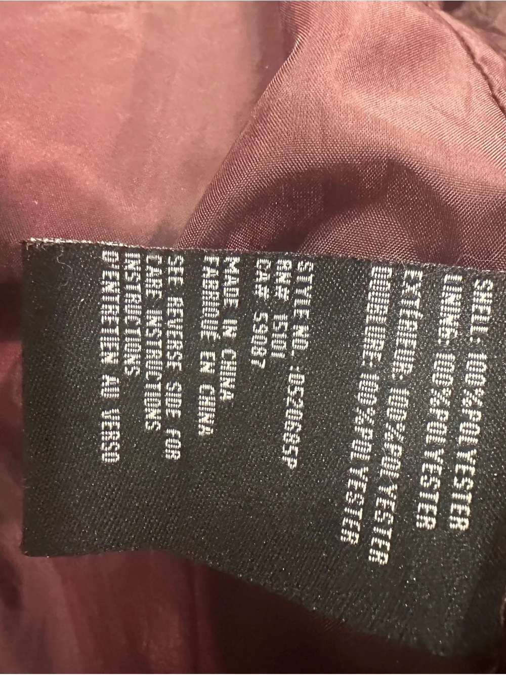 Details purple hooded